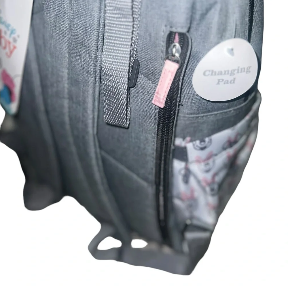 ✅Disney Baby Diaper Bag, Minnie Mouse Double Handle Backpack